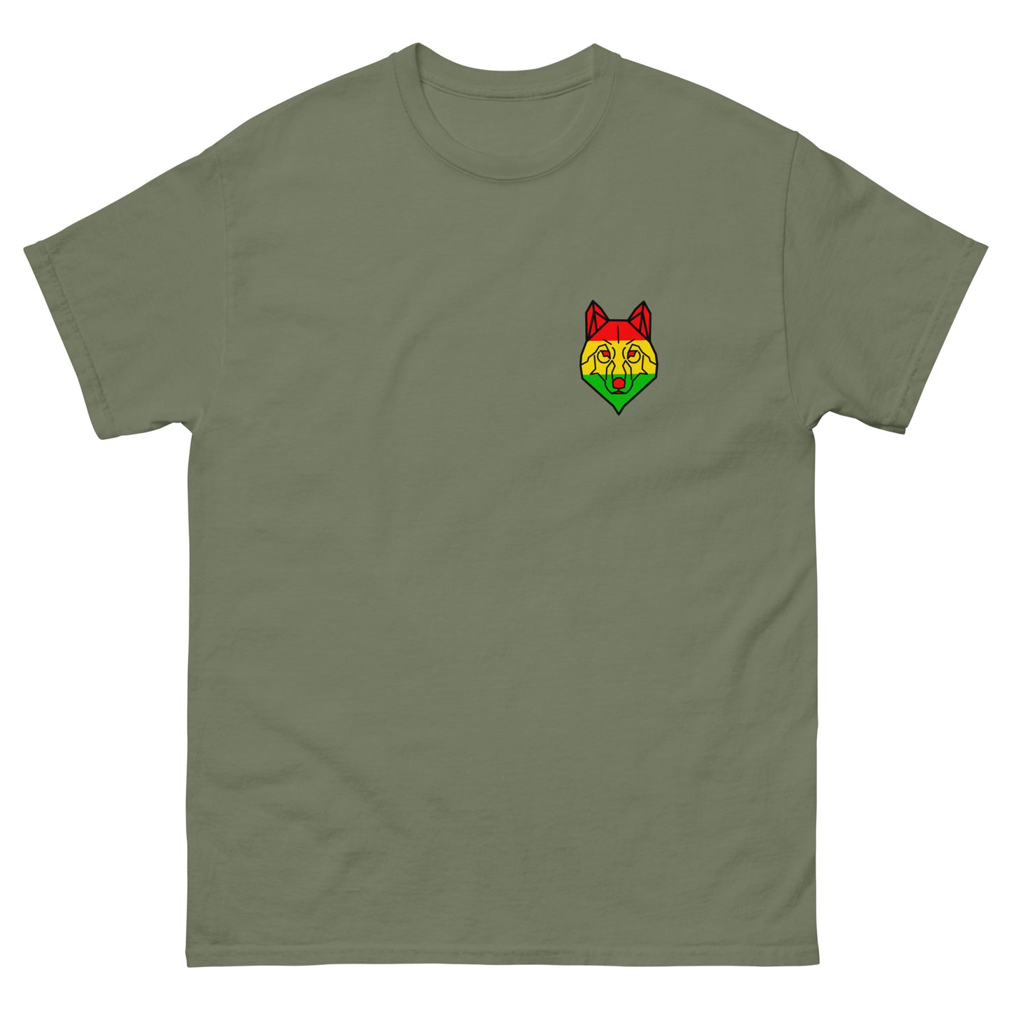 Rasta Wolf Men Short Sleeve Tshirt