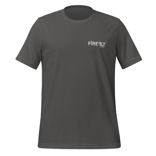 Firefly Corp white logo Unisex t-shirt