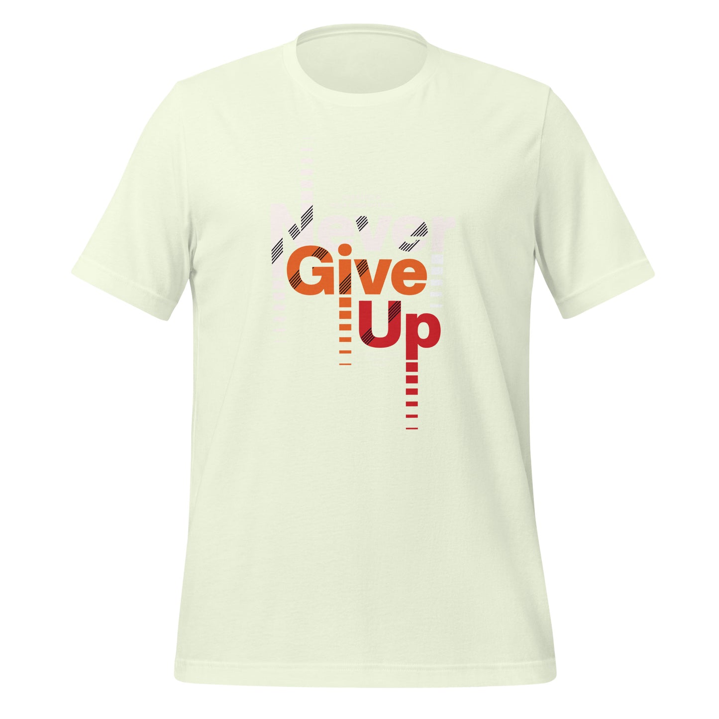 Never give up Short Sleeve Workout Tshirt