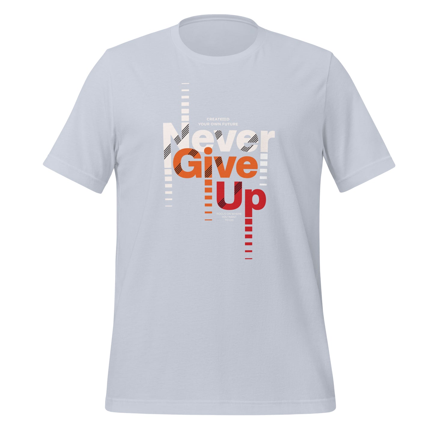 Never give up Short Sleeve Workout Tshirt