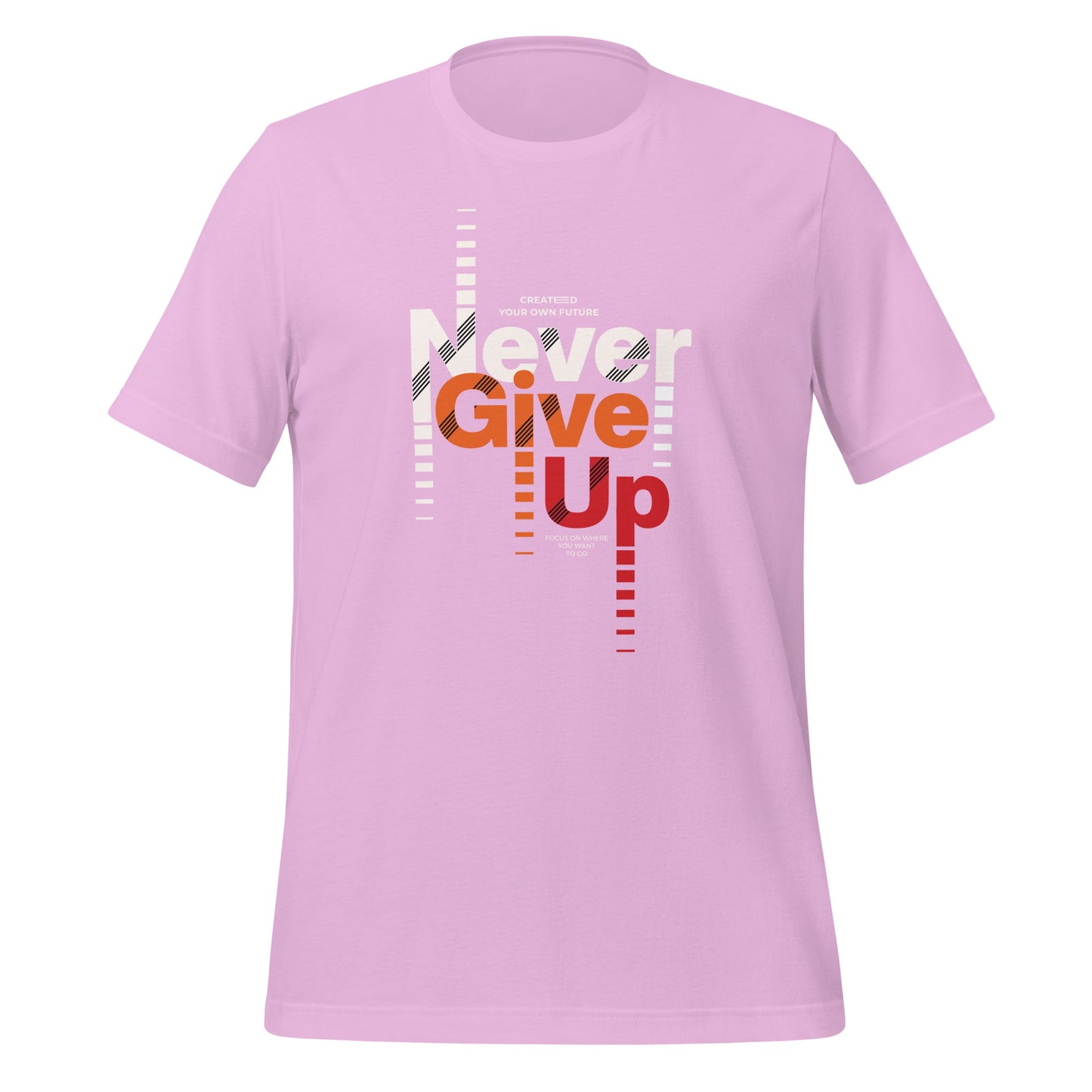 Never give up Short Sleeve Workout Tshirt