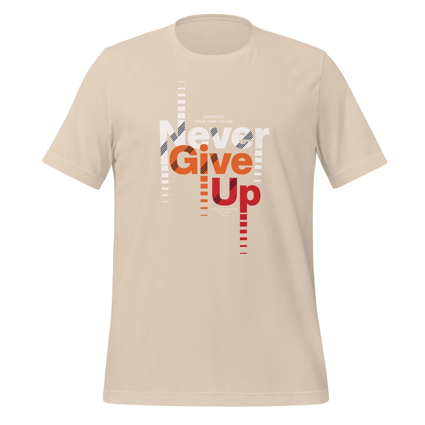 Never give up Short Sleeve Workout Tshirt